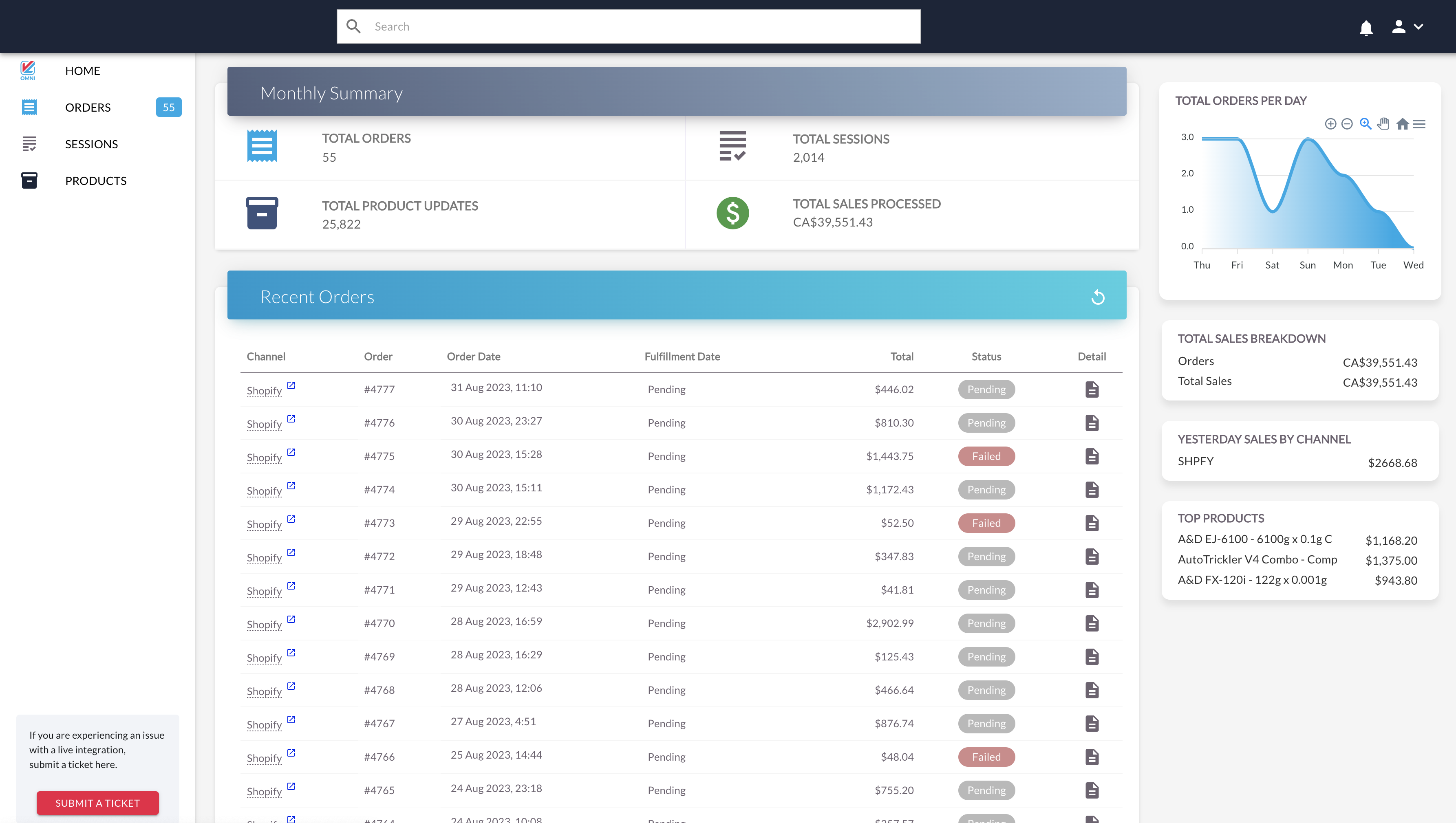 screenshot of VL OMNI